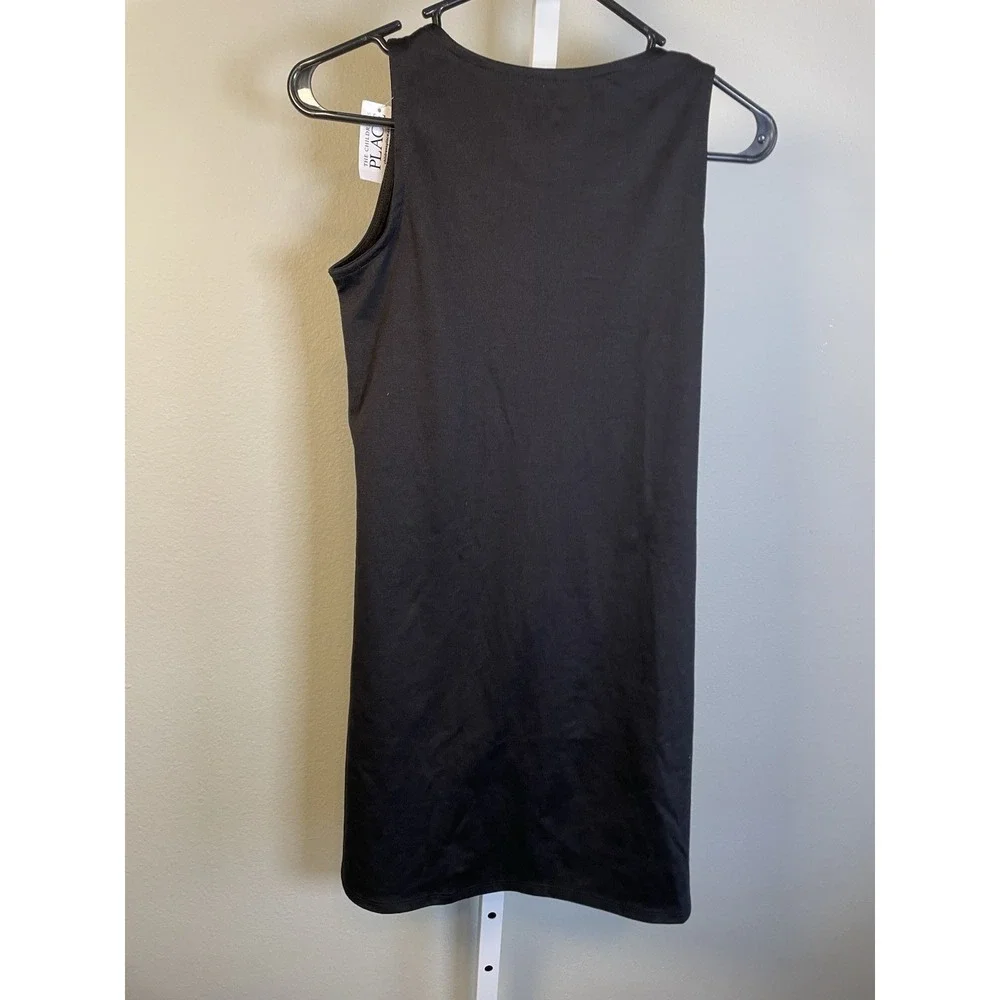 NEW Children's Place Girls Black dress XL Minimalist Classic Sleeveless Sundress